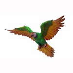 PARROT FLYING (GREEN) Life size statue
